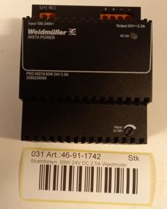 Power Supply 60W 24VDC 2,5A